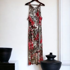 MLLE GABRIELLE HALTER HI LOW MAXI DRESS SIZE 3X
